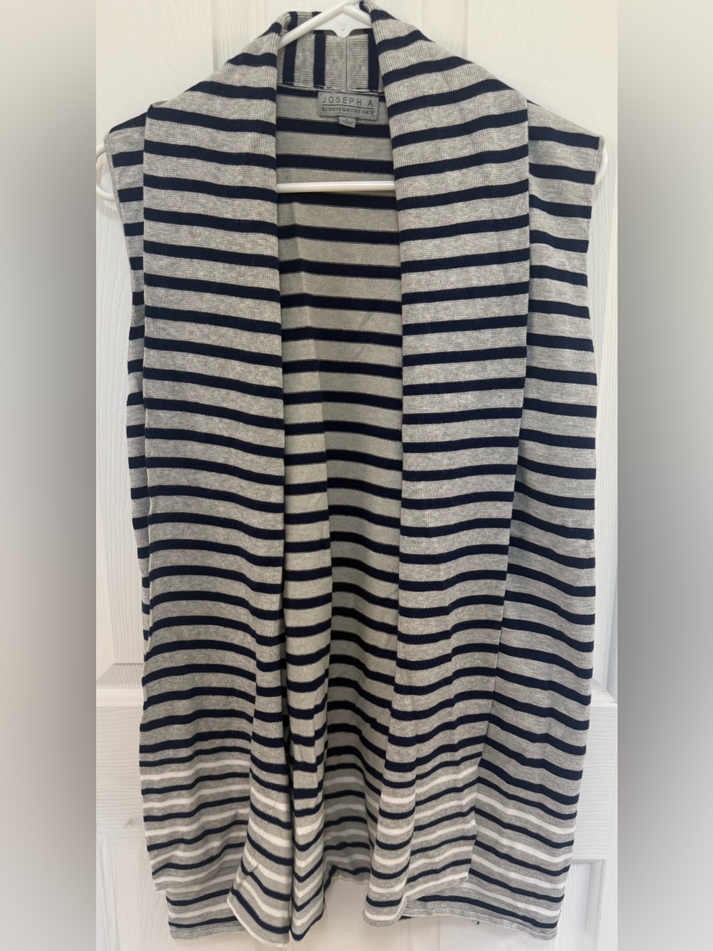 Joseph A. Women's Lightweight Striped Open-Front Cardigan